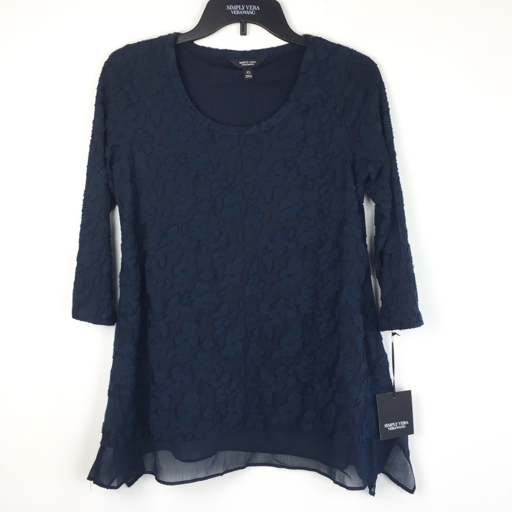 Simply Vera Vera Wang Textured Blouse